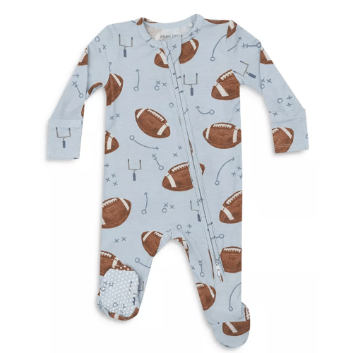 Boys' Football Print Footie One Piece - Baby