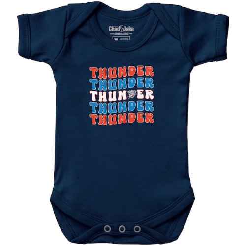 Newborn & Infant Oklahoma City Thunder Chad & Jake Navy Groovy Bodysuit