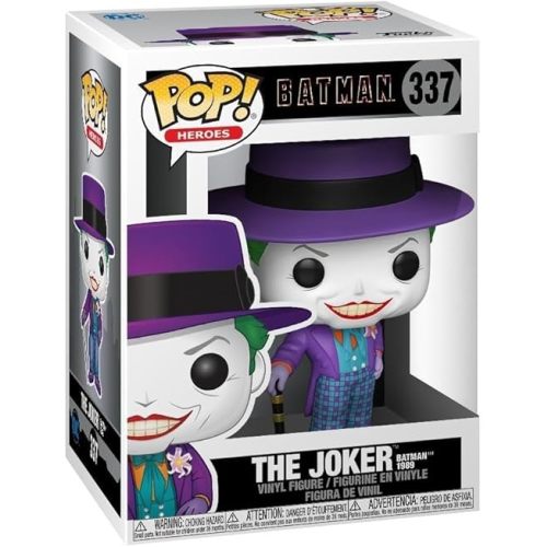 Funko Pop Heroes: Batman 1989-The Joker with Hat - (Styles May Vary) - DC Comics - Collectable Vinyl Figure - Gift Idea - Official Merchandise - Toys for Kids & Adults - Superheroes Fans