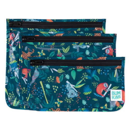 TSA Compliant Clear Travel Bags in Fun Jungle Print | Bumkins