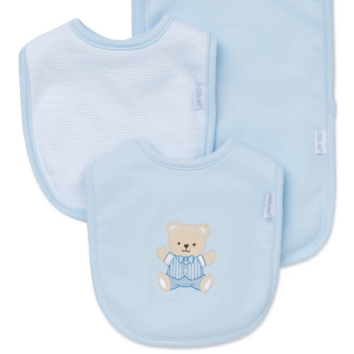 Cute Bear Bib & Burp Set