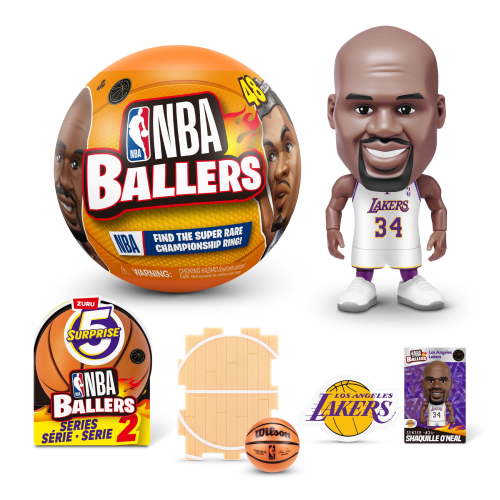 5 Surprise NBA Ballers Series 2 (Assorted) Collectible Blind Novelty and Gag Toy for Child by ZURU