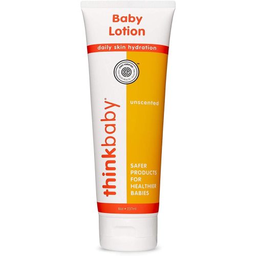 Thinkbaby Baby Lotion For Sensitive Skin | EWG Verified, Soothing Relief, Moisturizing, Nourishing | Fragrance Free, Unscented, For Face & Body - 8oz, 237 ML