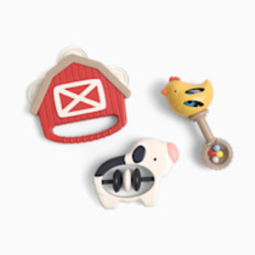 Itzy Ritzy Itzy Bitzy Jamboree Farm Rattle Gift Set - Multicolor