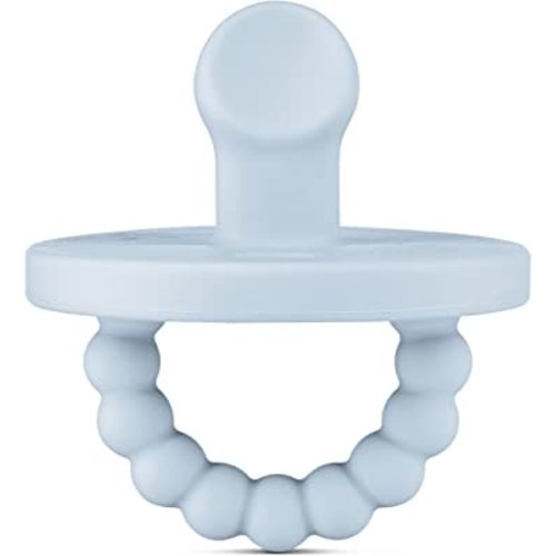 Ryan & Rose Cutie PAT Pacifier Teether (Slant, Blue)