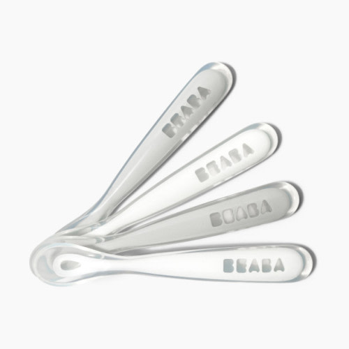 Baby's First Foods Silicone Spoons (Pack of 4) - Cloud