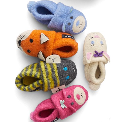 Baby Boiled Wool Slippers