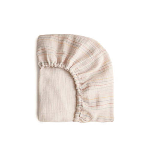 Mushie Mini Baby Muslin Crib Sheet