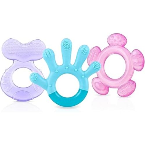 Nuby 3 Step Soothing Teether Set (Girl)