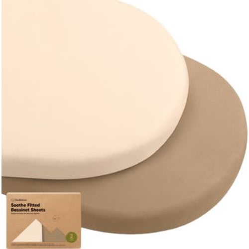 2-Pack Soothe Fitted Bassinet Sheets