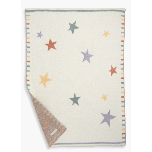 Star Jacquard CozyChic® Stroller Blanket - Cream Multi