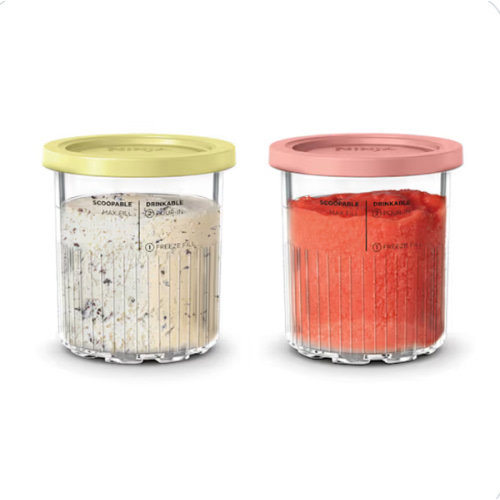 Ninja® CREAMi® XL tubs 2 Pack, Compatible with NC500 Series CREAMi® Ice Cream Makers