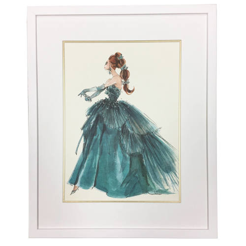 Barbie Couture Blue Evening Gown, Vintage Barbie Prints, Girl Prints, Barbie Print, Children's Prints