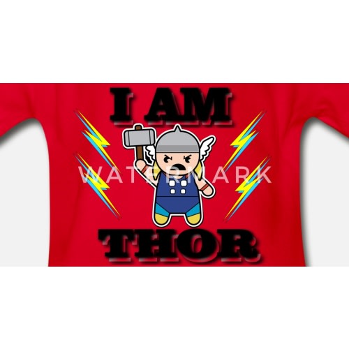 I AM THOR Organic Short-Sleeved Baby Bodysuit