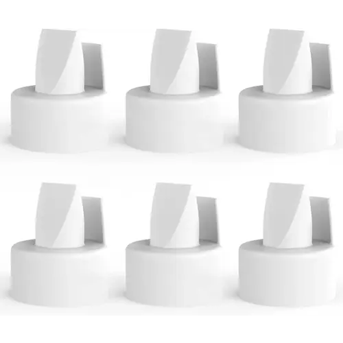 [6-Count] Papablic Duckbill Valves for Spectra and Medela, Replaceable Duckbill Valves for Spectra S1 Spectra S2 valves and Medela Pump in Style, BPA/DEHP Free White