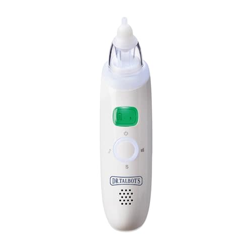 Dr. Talbot's Electric Nasal Aspirator for Babies - with Hygienic Travel Case - Ear Wax Removal Tool and Nose Cleaner