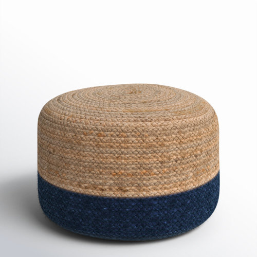 Birch Lane™ Teele 18" Wide Round Pouf Ottoman & Reviews | Wayfair