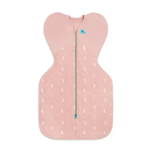 Swaddle Up™ 1.5 TOG Cotton Dusty Pink Moon and Back