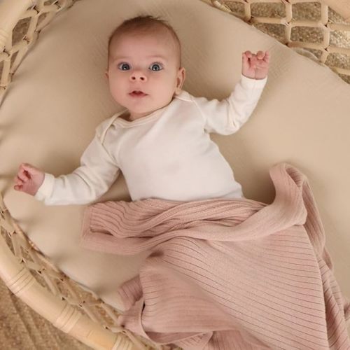 Crib Sheets – Organic Cotton Muslin Fitted Crib Sheet – Standard Size for Baby Boy and Baby Girl 28" x 52" Ultra-Soft and Breathable. 2-Pack (Fog/Tradewinds)