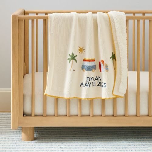 Surf Shack Baby Blanket