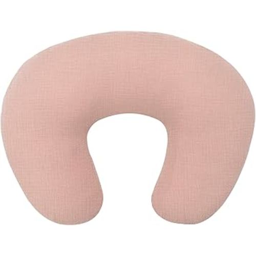 FUNUPUP Muslin Nursing Pillow Cover Compatible with Boppy Nursing Pillow, Soft Baby Nursing Covers for Breastfeeding Pillows for Boys Girls, Blush