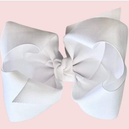 White Grosgrain Bow