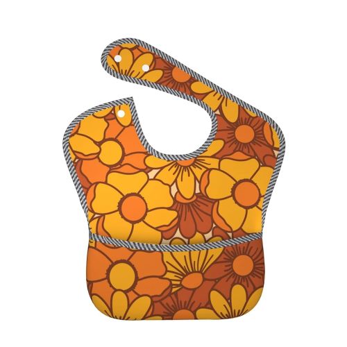 Baby Bib Baby Feeding Bibs Adjustable Waterproof Bib With Pockets For 6-24 Months Baby