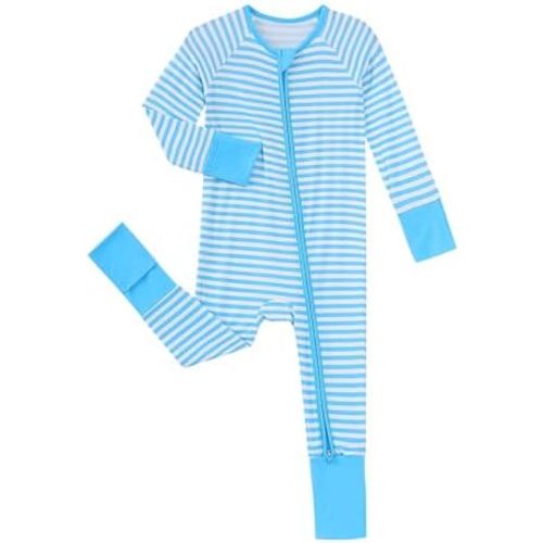 Viscose from Bamboo Pajamas Baby Footless Romper - Baby Infant Boys Girls One Piece Jumpsuits