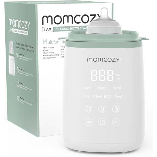 Momcozy Baby Bottle Warmer, 6-in-1 Baby Warmer for Breastmilk, Steam Bottle Sterilizer, Baby Bottle Like Dr. Brown's, Philips AVENT, Comotomo