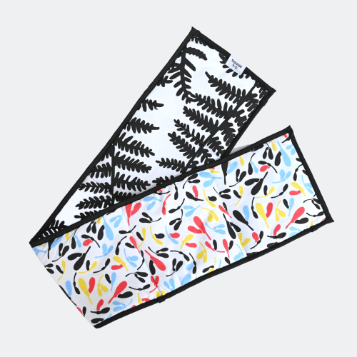 PLANT PRINT SENSORY STRIP - reversible newborn to 4 months / 5+ months