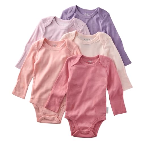 Butterblu Blake 5-Pack Long Sleeve Bodysuits 100% Organic Cotton Baby Clothes for Boys and Girls