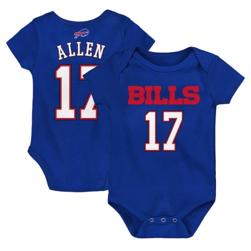 Infant Buffalo Bills Josh Allen Royal Mainliner Player Name & Number Bodysuit