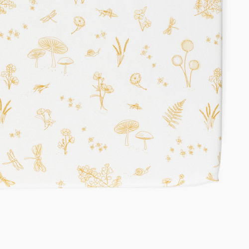 Pehr Botanical Crib Sheet - Marigold