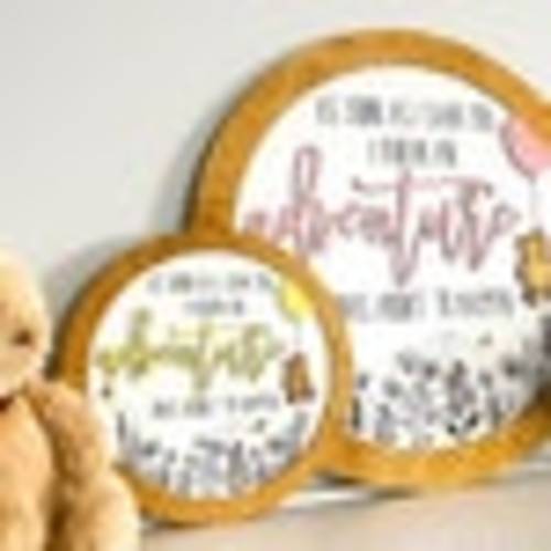 10 or 18 Winnie the Pooh Inspired Nursery Sign 6 - Etsy