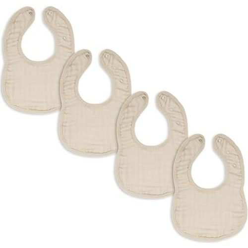 Comfy Cubs Muslin Baby Bibs, Drool Bibs, Adjustable with Easy Snaps, Teething & Drooling, Absorbent Bibs for Boys & Girls