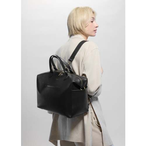 Emmy Leather Midi Diaper Bag - MINA BAIE