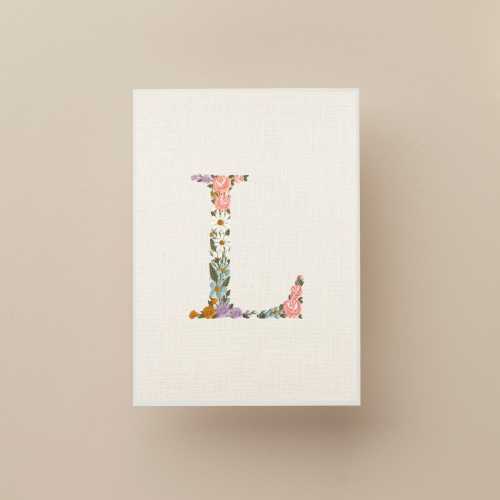 Baby Name with Wildflowers, Baby Initial Wall Art, Embroidered Floral Letter, Baby Monogram Wall Art, Custom Embroidery for Babies Nursery