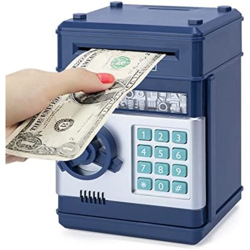 Refasy Piggy Bank Cash Coin Can ATM Bank Electronic Coin Money Bank for Kids-Hot Gift