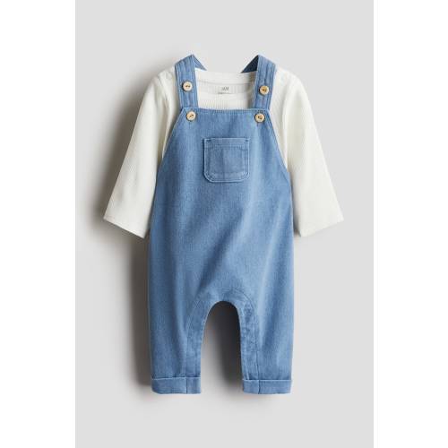 2-PIECE OVERALL AND BODYSUIT SET
