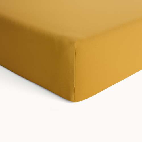 Organic Cotton Fitted Crib Sheet - Harvest Gold