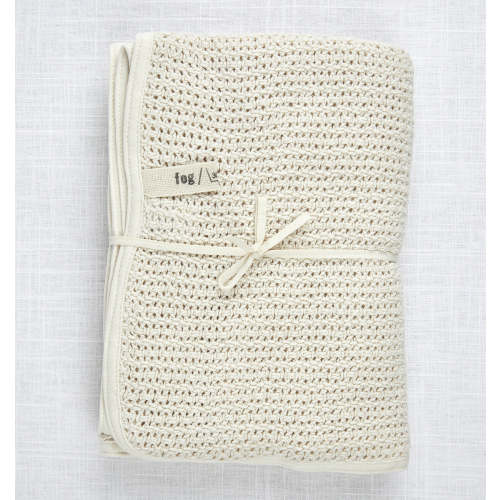 Fog Linen Knit Baby Blanket – take heart shop