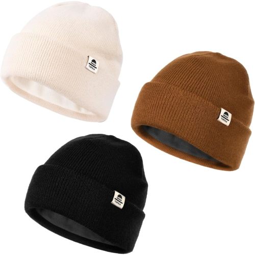 FURTALK Baby Beanie Fleece Lined Toddler Winter Hat Boys Girls Knit Warm Beanies Kids Ski Hats for 0-8 Years