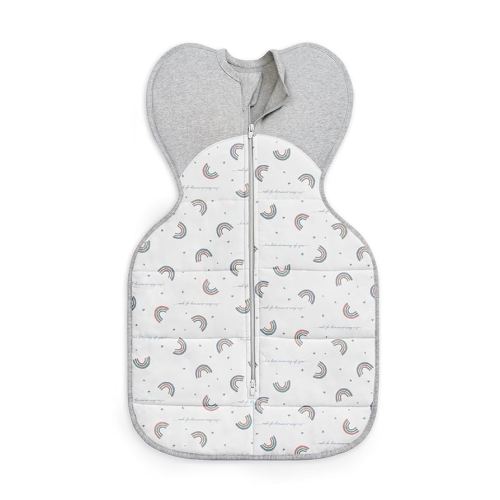 Love to Dream Swaddle UP, Baby Sleeping Bag, Self-Soothing Swaddles for Newborns, Improves Sleep, Snug Fit Helps Calm Startle Reflex, Newborn Essentials for Baby, 8-13 lbs, Rainbow