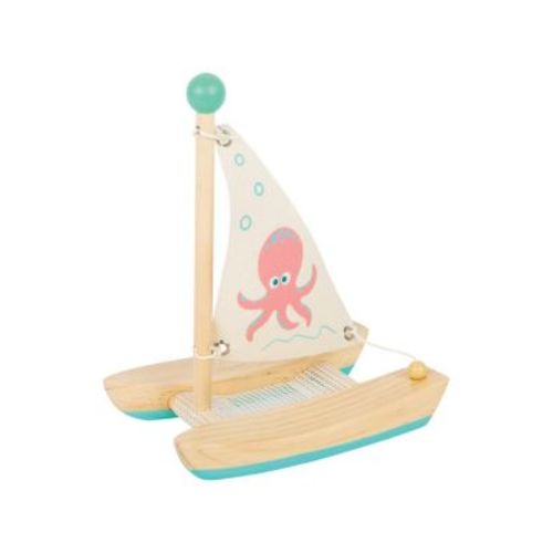 Octopus Catamaran Wooden Water Toy