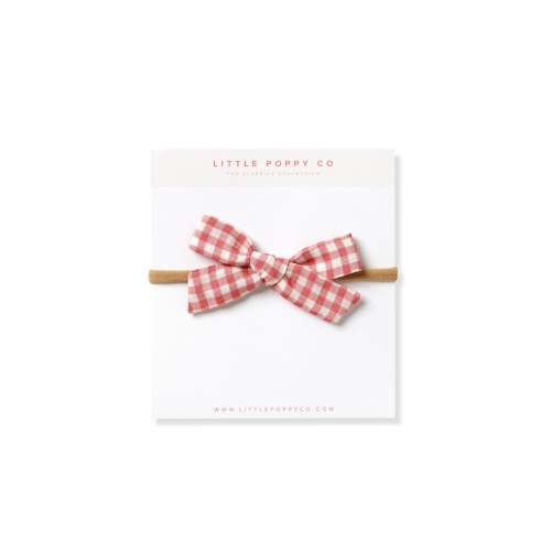 Picnic Check Headband Bow