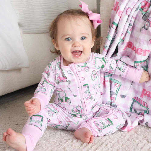 Birdie Babes Convertible Zip Romper | Pink