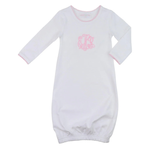 White And Pink Baby Gown – Cecil & Lou