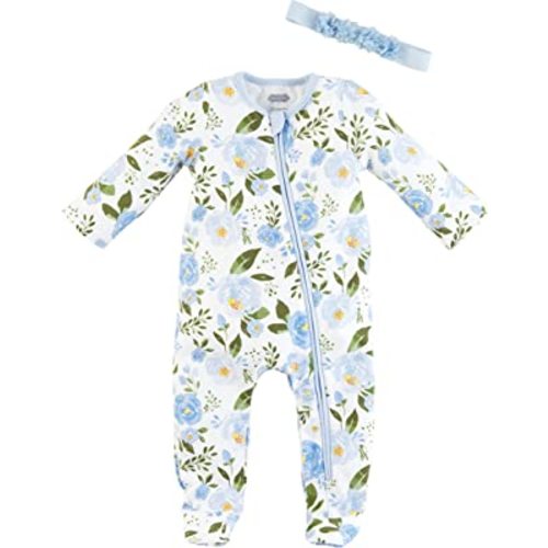 Mud Pie Baby Girl Sleeper & Headband Set