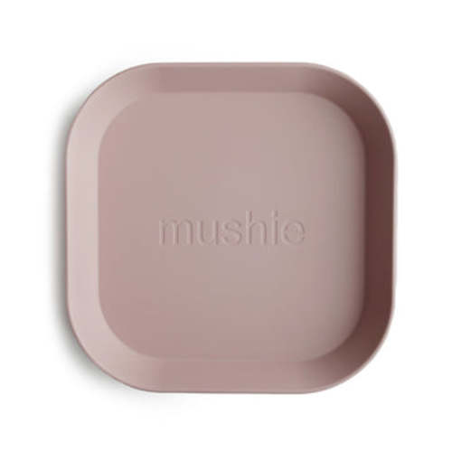 Mushie Baby Square Dinnerware Plates, Set of 2