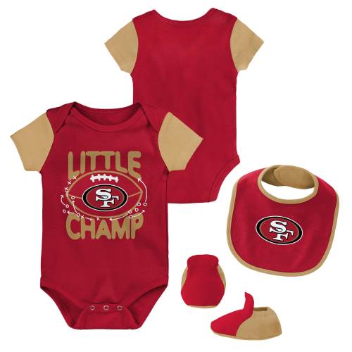 Nfl San Francisco 49ers Infant Boys' Aop 3pk Bodysuit : Target